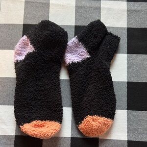 Cozy Black and Orange Men's Socks